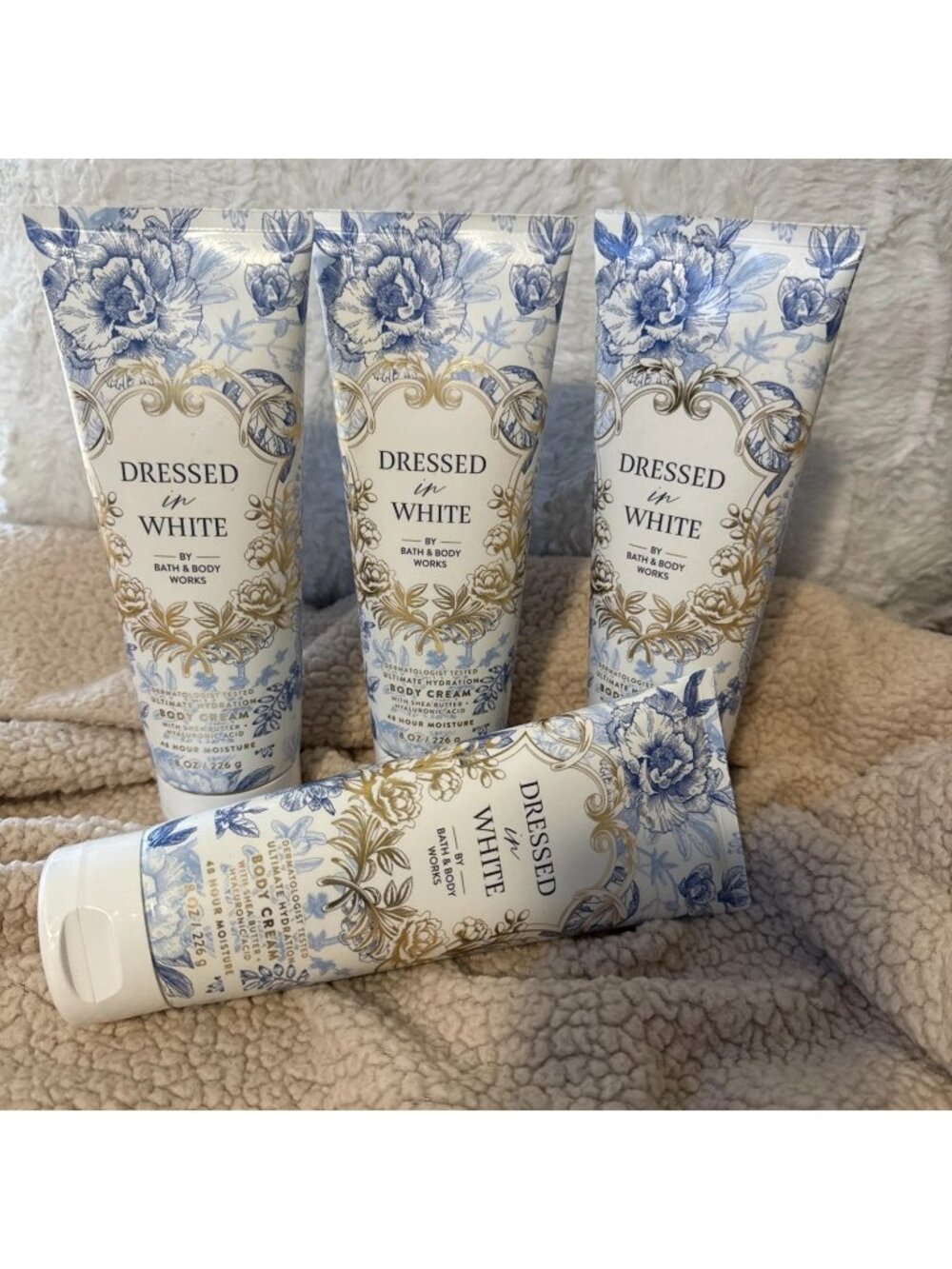 1 TUBE *NEW* DRESSED IN WHITE ~ BODY CREAM ~ Bath & Body Works ~ SHIPS FAST!
